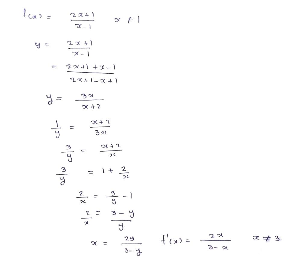 If Fx 2x 1 X 1 eq 1 Then F 1x Equals To Gauthmath If Fx 2x 1 X 1 eq 1 Then F 1x Equals To Gauthmath
