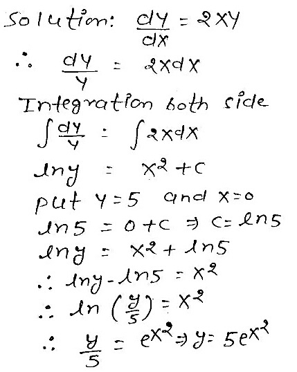 2 Solve The Differential Equation Dy Dx 2xy Y Gauthmath