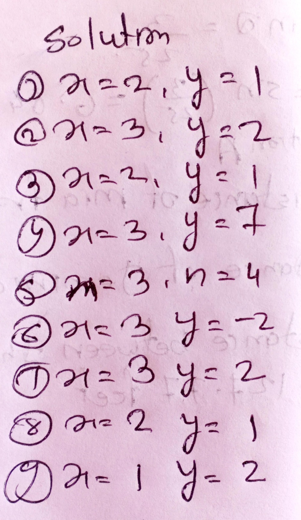 Exercise 02 01 Solve The Following Simultaneous Eq Gauthmath