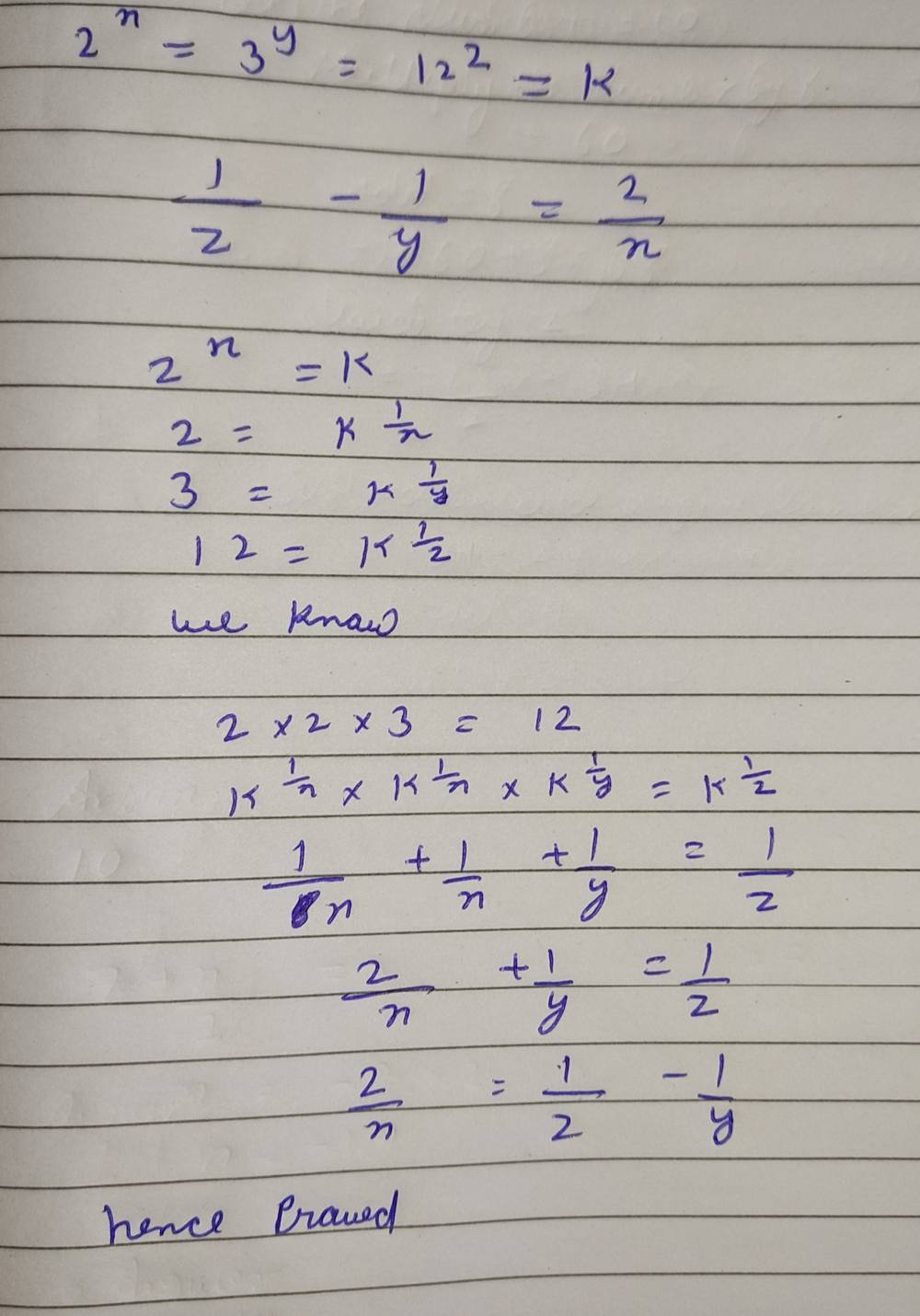 If 2x 3y 12z Prove That 1 Z 1 Y 2 X Solve Fo Gauthmath