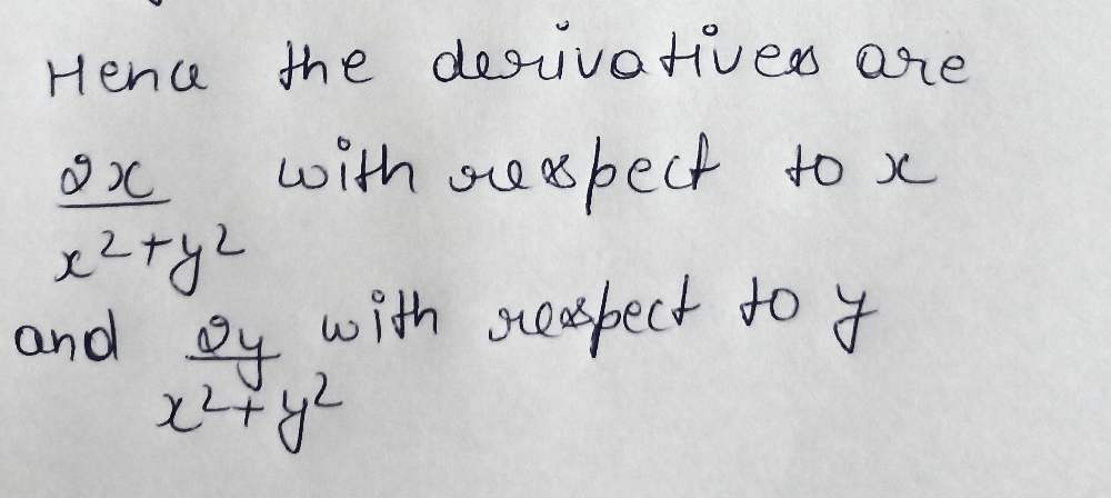 Partial Derivative Of Fx Y Ln X2 Y2 Gauthmath Partial Derivative Of Fx Y Ln X2 Y2 Gauthmath