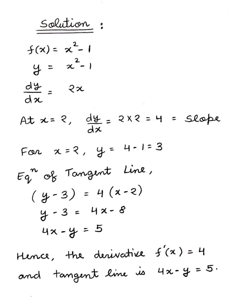 5 What Is The Derivative Of Fx X2 1 At X 22 Use T Gauthmath