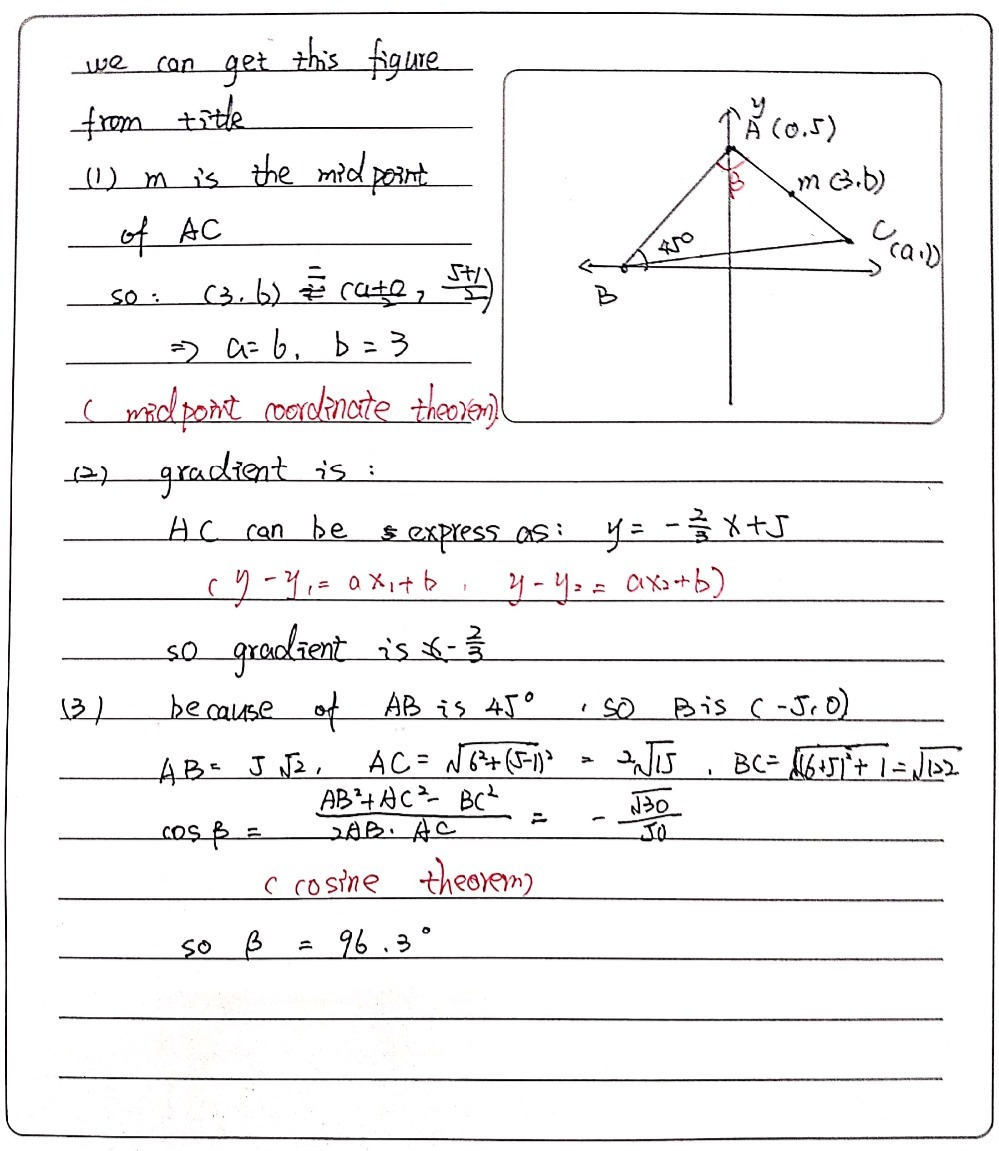 2 I Ihe Diagram Below Shows The Points A0 5 Gauthmath 2 I Ihe Diagram Below Shows The Points A0 5 Gauthmath