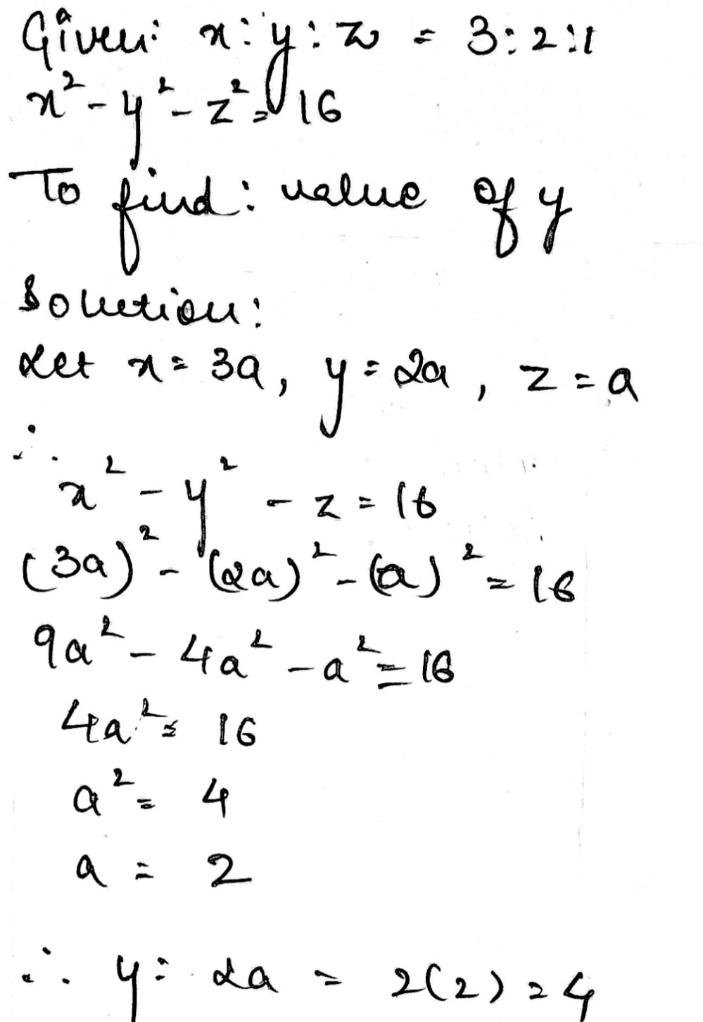 If X Y And Z Represent Three Positive Numbers Such Gauthmath
