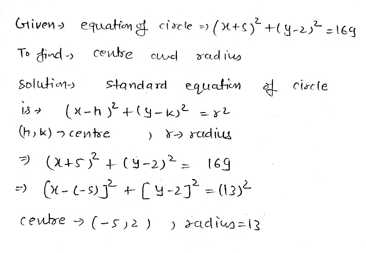 A Circle Is Represented By The Equation X 52 Y Gauthmath A Circle Is Represented By The Equation X 52 Y Gauthmath
