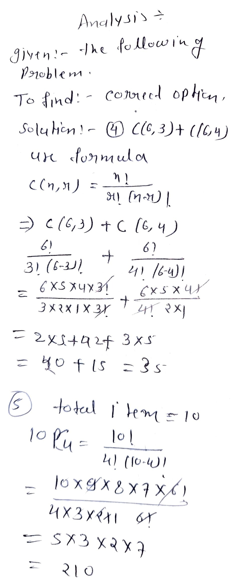 4 Solve C6 3 C6 4 432 430 35 480 5 In A 10 I Gauthmath