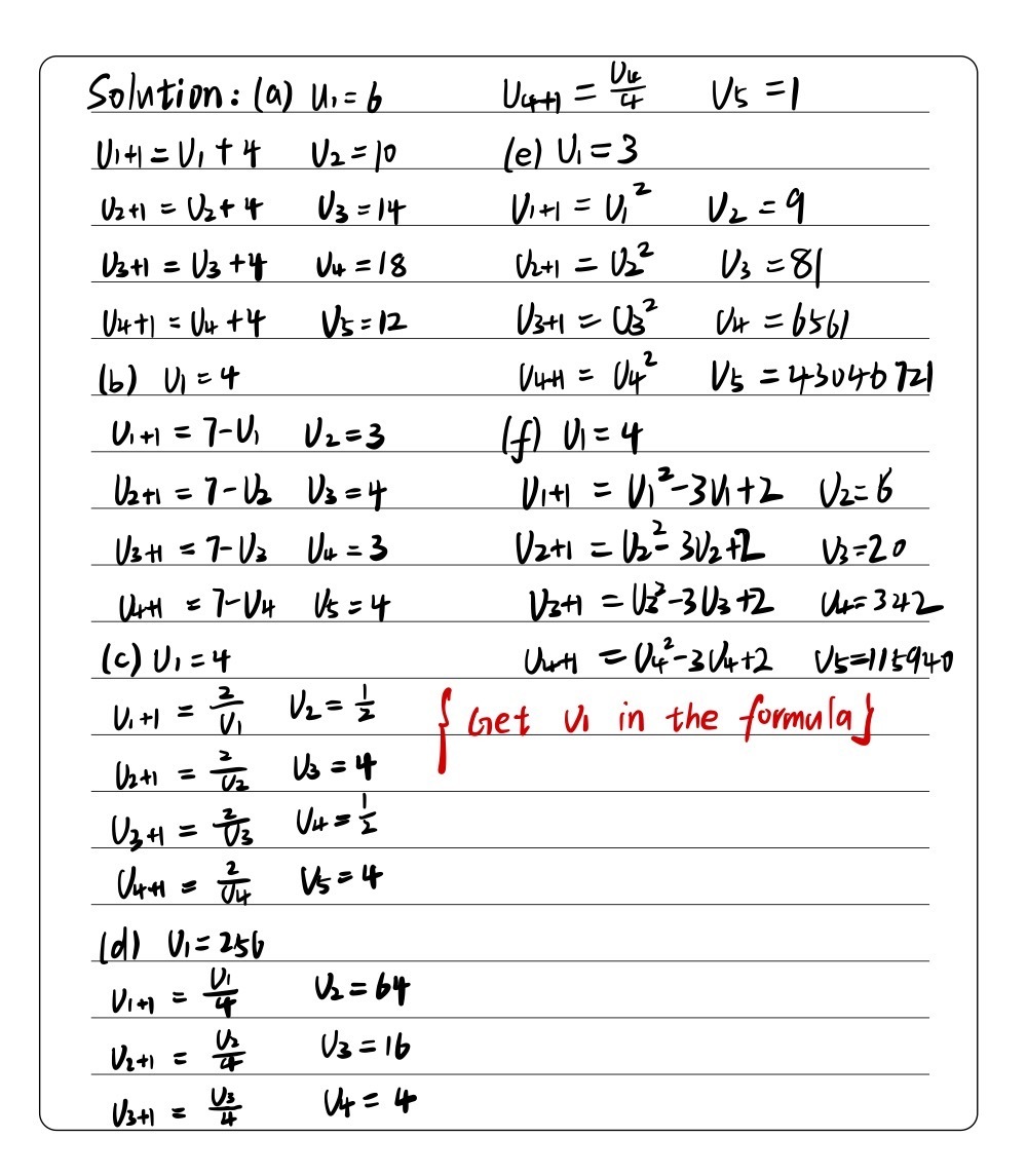 2 Write Down The First Four Terms Of Each Sequenc Gauthmath