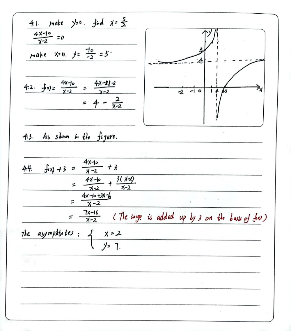 Given Fx 4x 10 X 2 4 1 Determine The X And Y Gauthmath