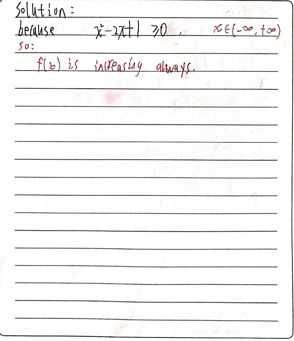 If F X X2 2x 1 Then Select One A Fx Is Increasin Gauthmath