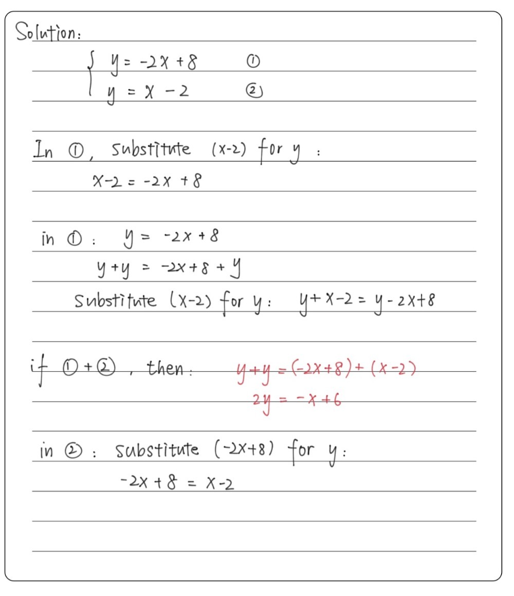 Select The Correct First Step When Using The Subst Gauthmath