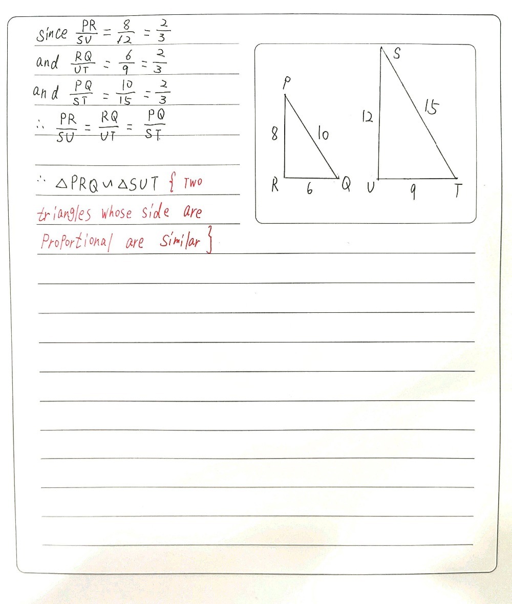 Given the triangles below, determine if the triang - Gauthmath