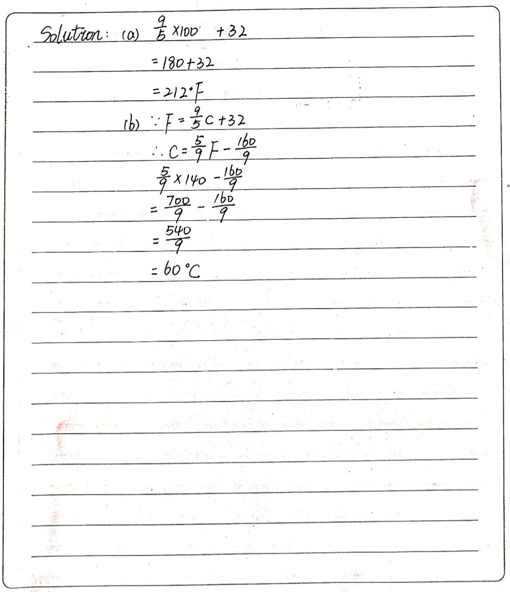 The Formula To Convert Degree Celsius C To Fa Gauthmath