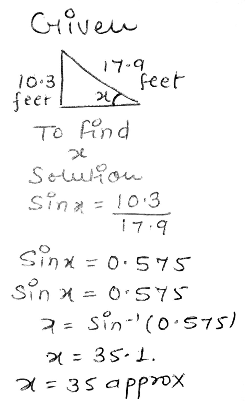 Solved: A carpenter is constructing a staircase in a house. The ...