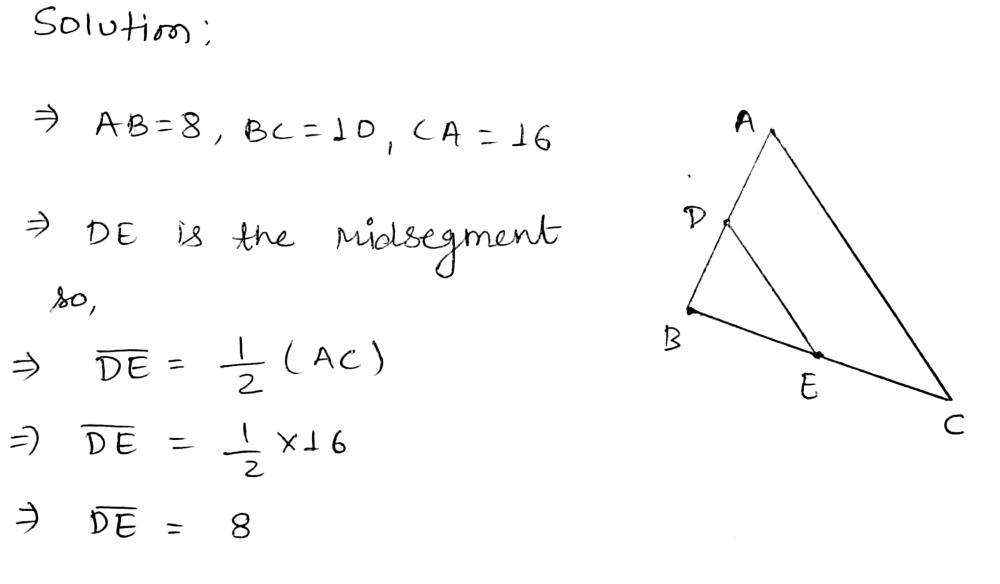 In Abc Ab 8 10 And Ca 16 If D Is The Gauthmath