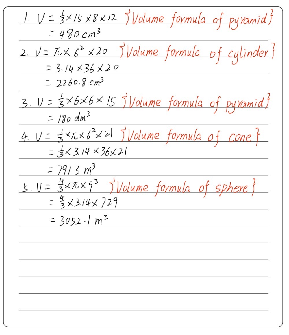Find The Volume Of The Following Solid Figures Wr Gauthmath Find The Volume Of The Following Solid Figures Wr Gauthmath