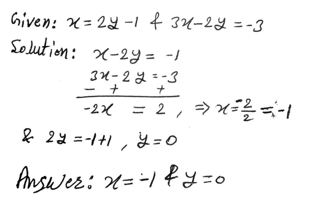 4 X 2y 1 3x 2y 3 Gauthmath