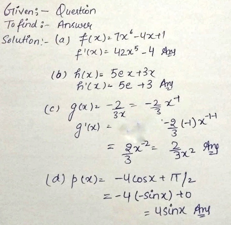 11 Use The Derivation Rules Studied In This Unit T Gauthmath