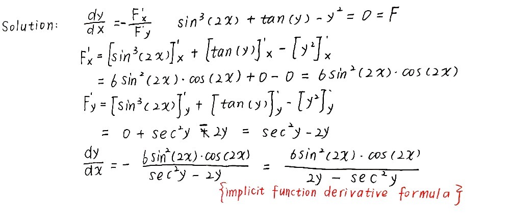 Given Y2 Sin 32x Tan Y Find Dy Dx Using Implic Gauthmath