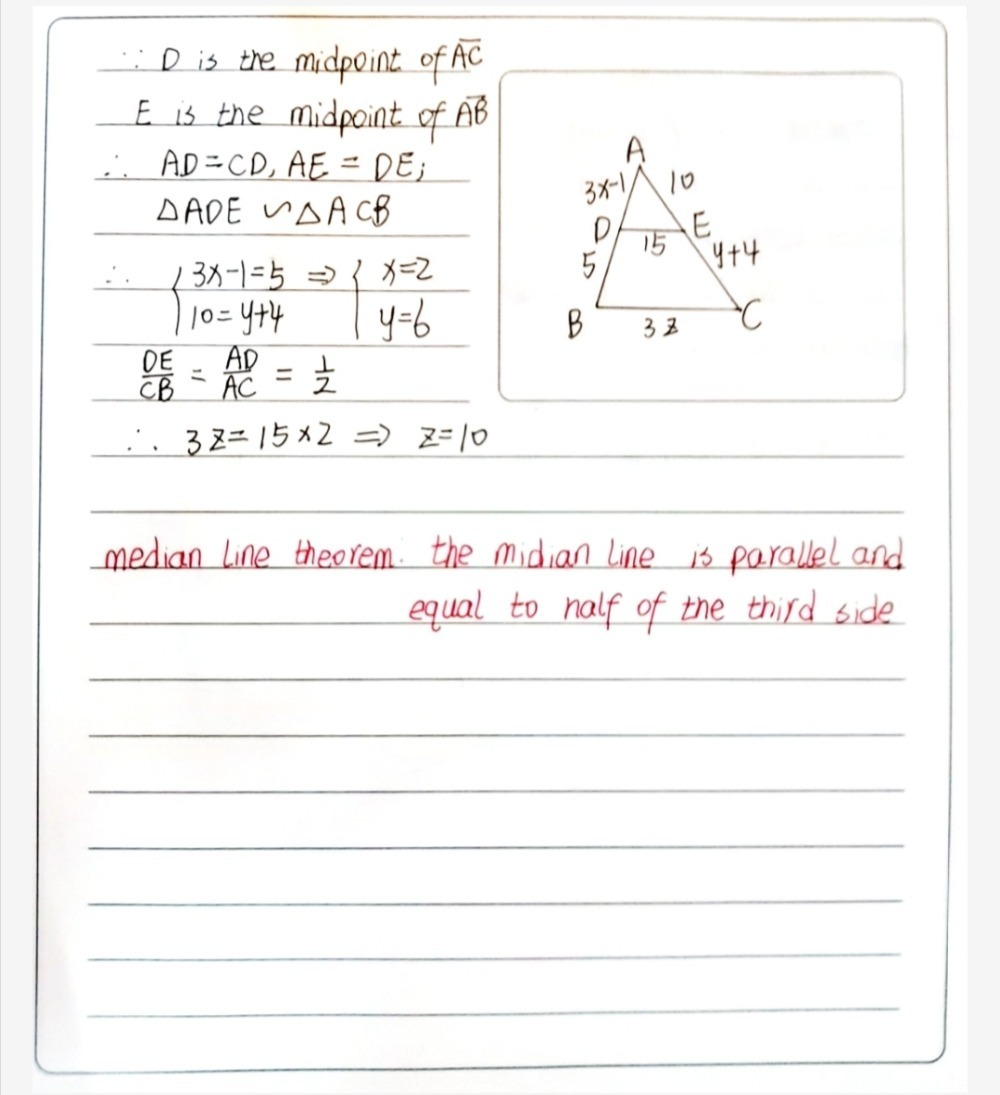 B Given Delta Abc D Is The Midpoint Of Overlin Gauthmath