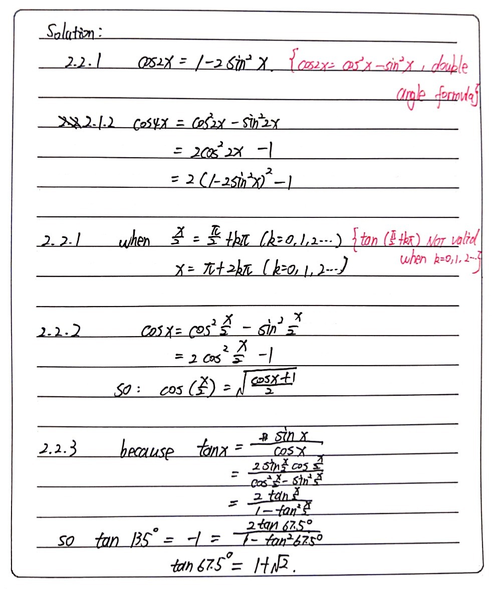 Question 2 2 1 Write The Following In Terms Of Gauthmath