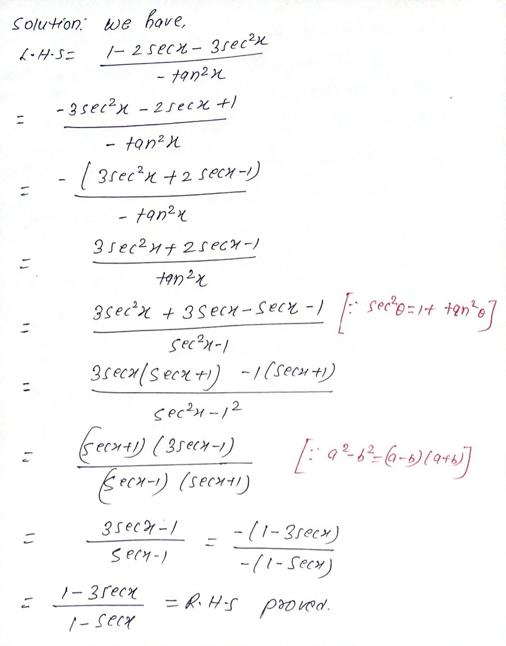 Prove The Identity 11 Frac 1 2 Sin X 3sec 2 X Tan Gauthmath Prove The Identity 11 Frac 1 2 Sin X 3sec 2 X Tan Gauthmath