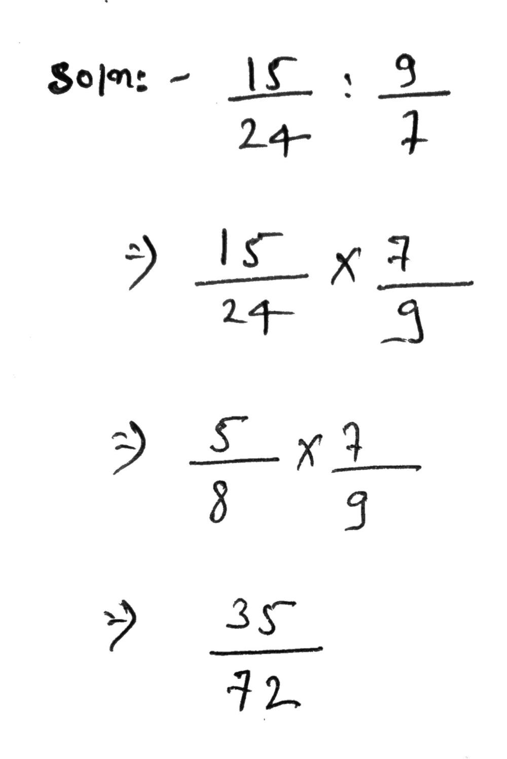 Simplify 15 24 9 7 Gauthmath