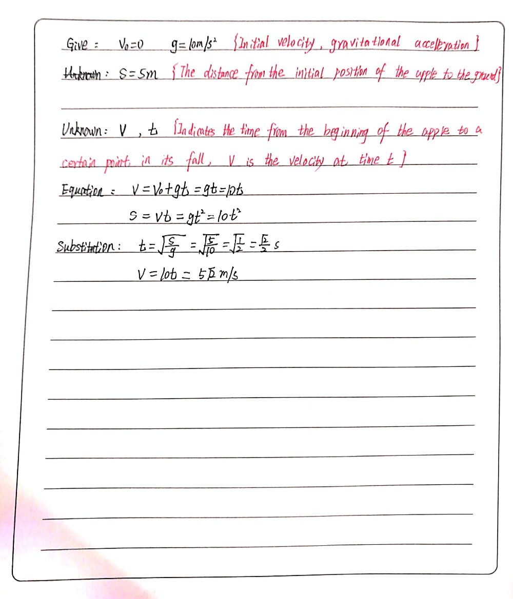 2 A Guava Falls From A Tree And Hits The Ground 5 Gauthmath