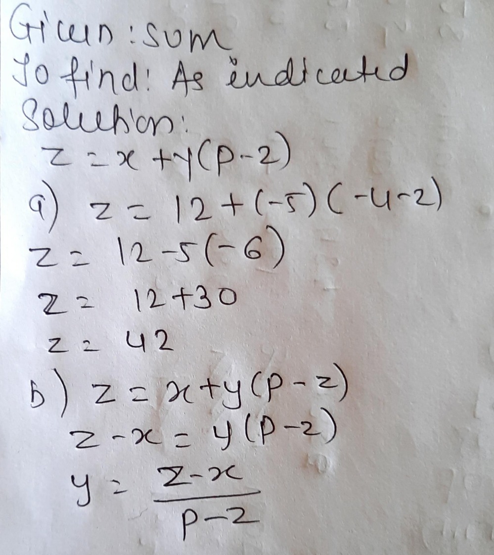 Given That Z X Yp 2 A Find The Value Of Z Gi Gauthmath