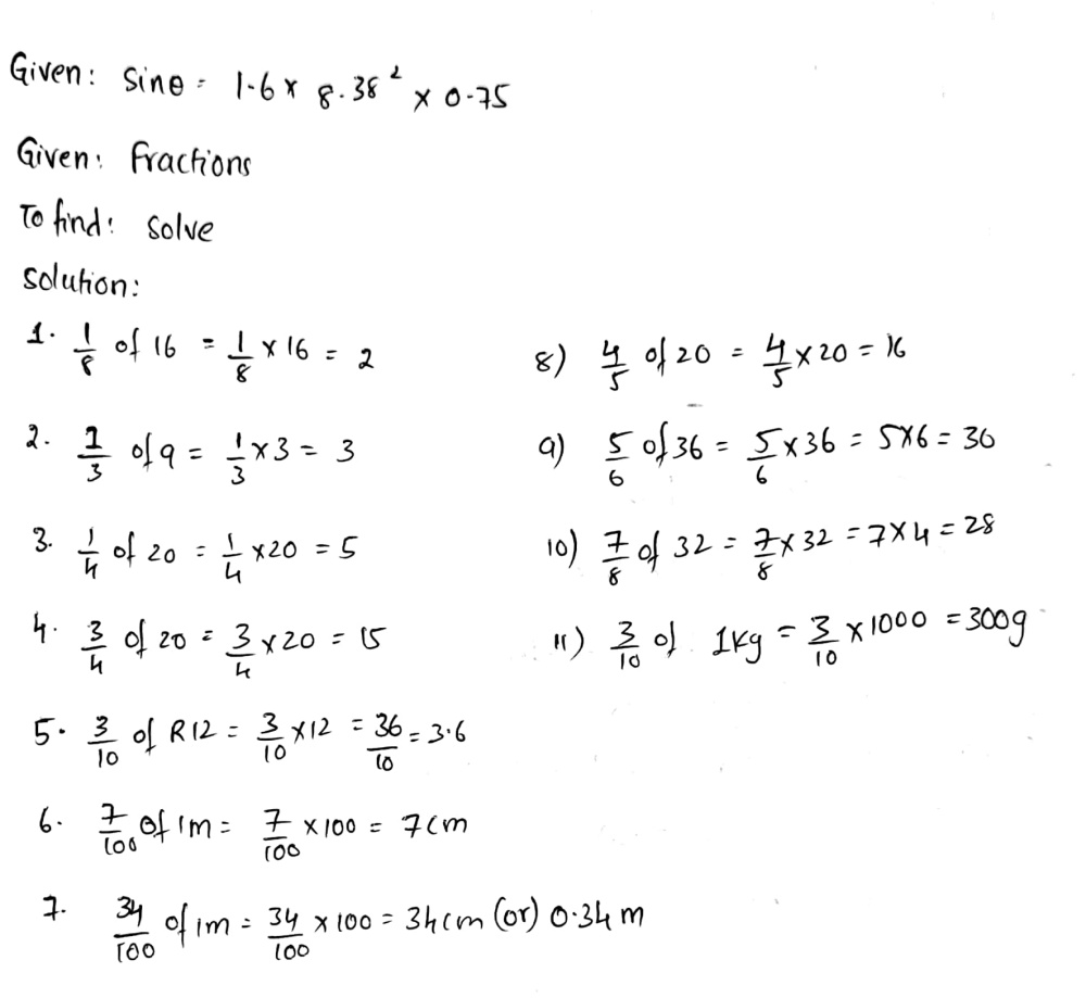 Solve These Fractions 1 1 8 Of 16 2 1 3 Of Gauthmath