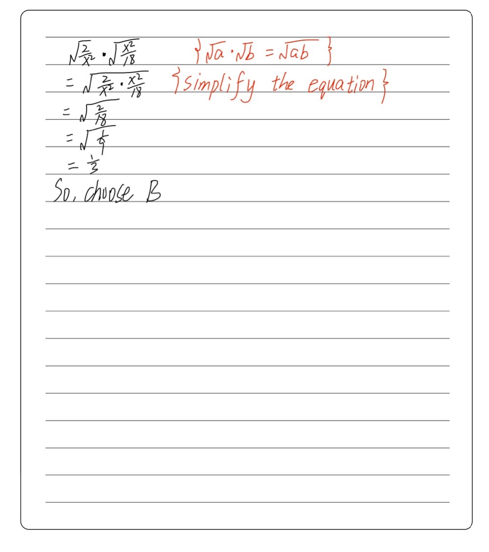 Which Choice Is Equivalent To The Product Below Wh Gauthmath