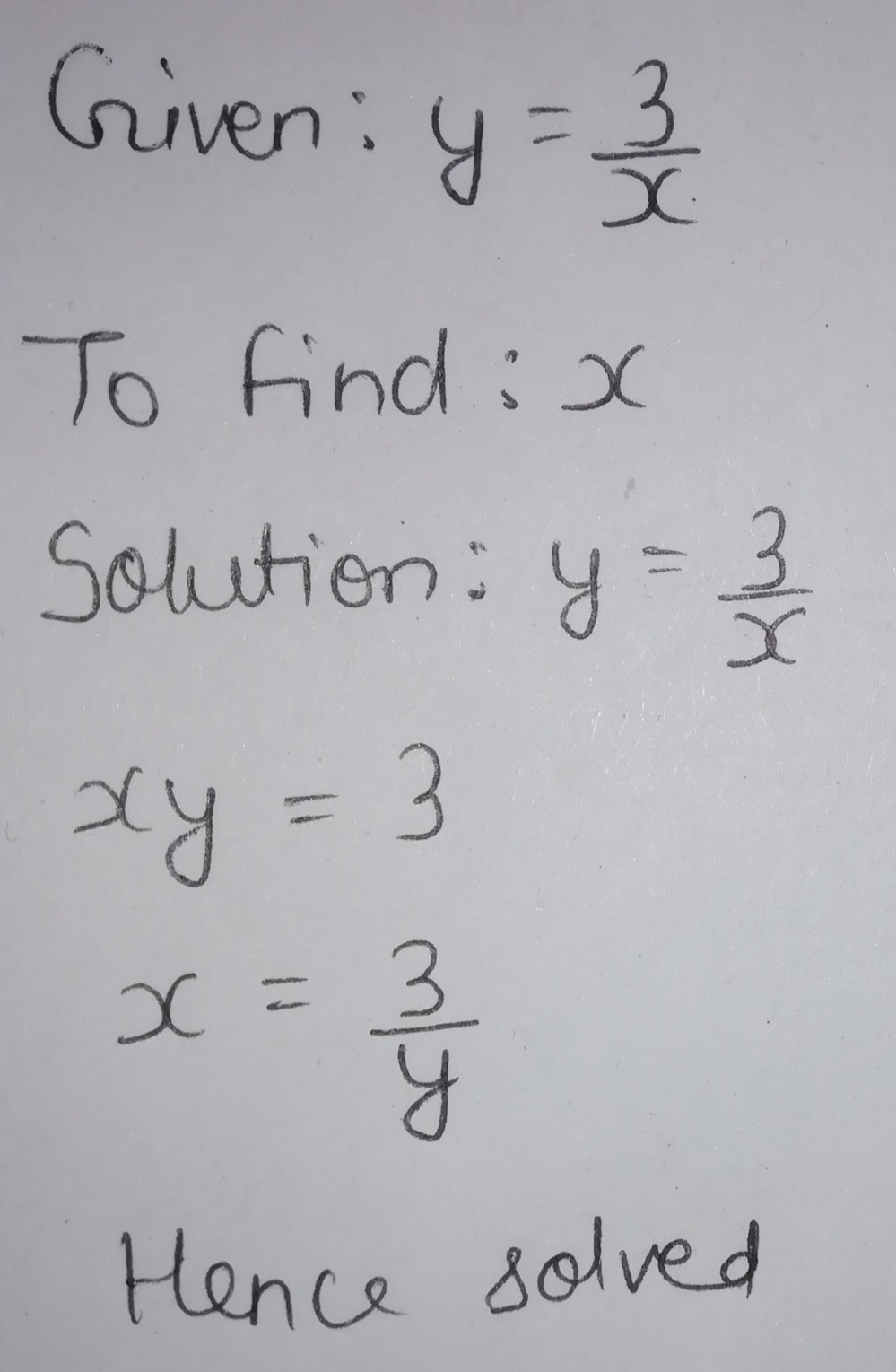 Make X The Subject Of The Formula Y 3 X The Fir Gauthmath