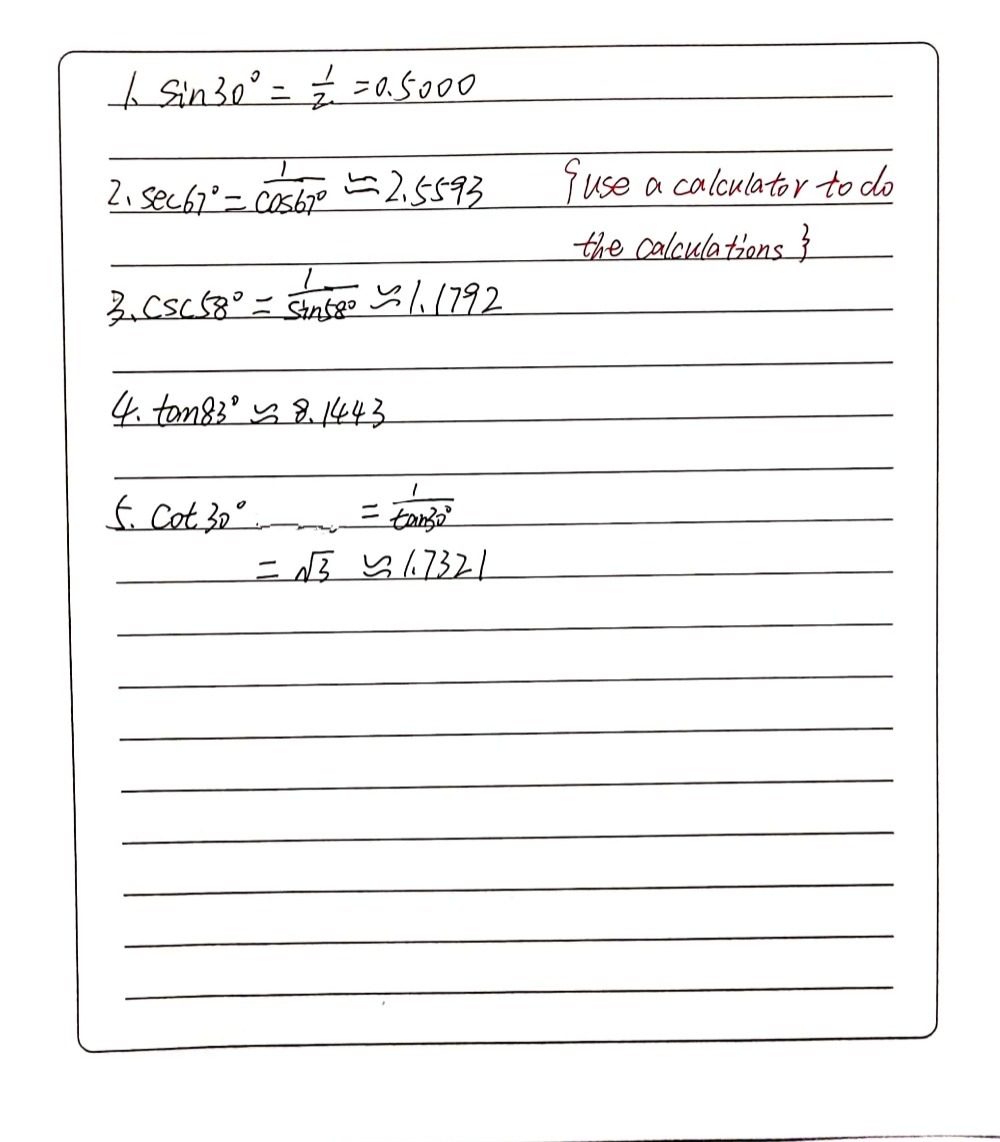 Find Each Value Tofour Decimal Places 1 Sin 30 Gauthmath Find Each Value Tofour Decimal Places 1 Sin 30 Gauthmath
