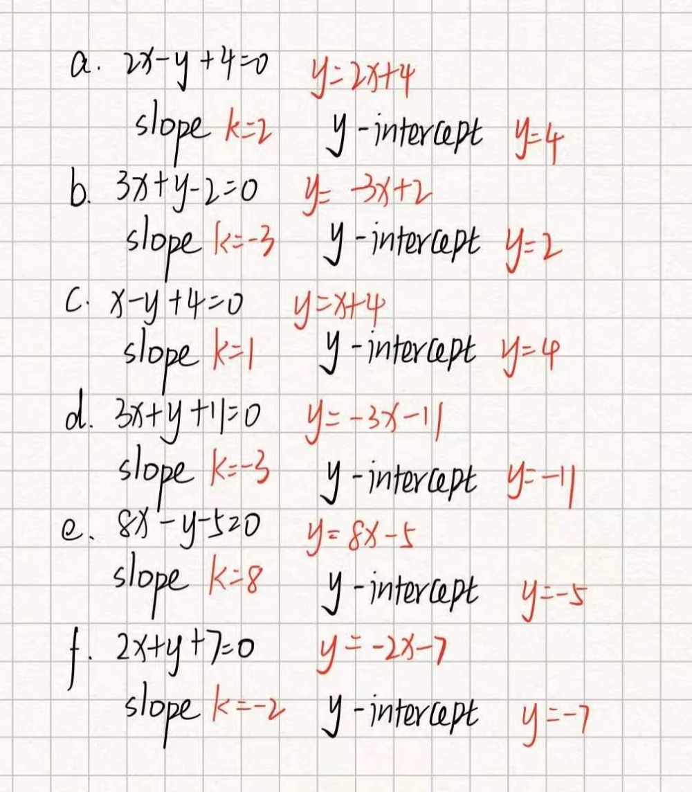 3 Rewrite Each Equation In Slope Y Intercept Form Gauthmath 3 Rewrite Each Equation In Slope Y Intercept Form Gauthmath