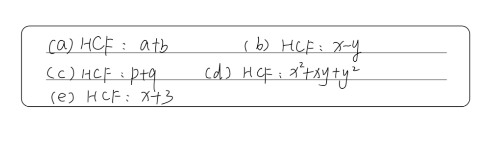 Find The Hcf Of B2 And A B2 B X2 Y2 And X2 2x Gauthmath