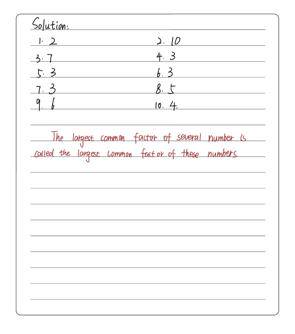 Greatest common factor GCF Grade 25 Factoring Works - Gauthmath Pertaining To Greatest Common Factor Worksheet