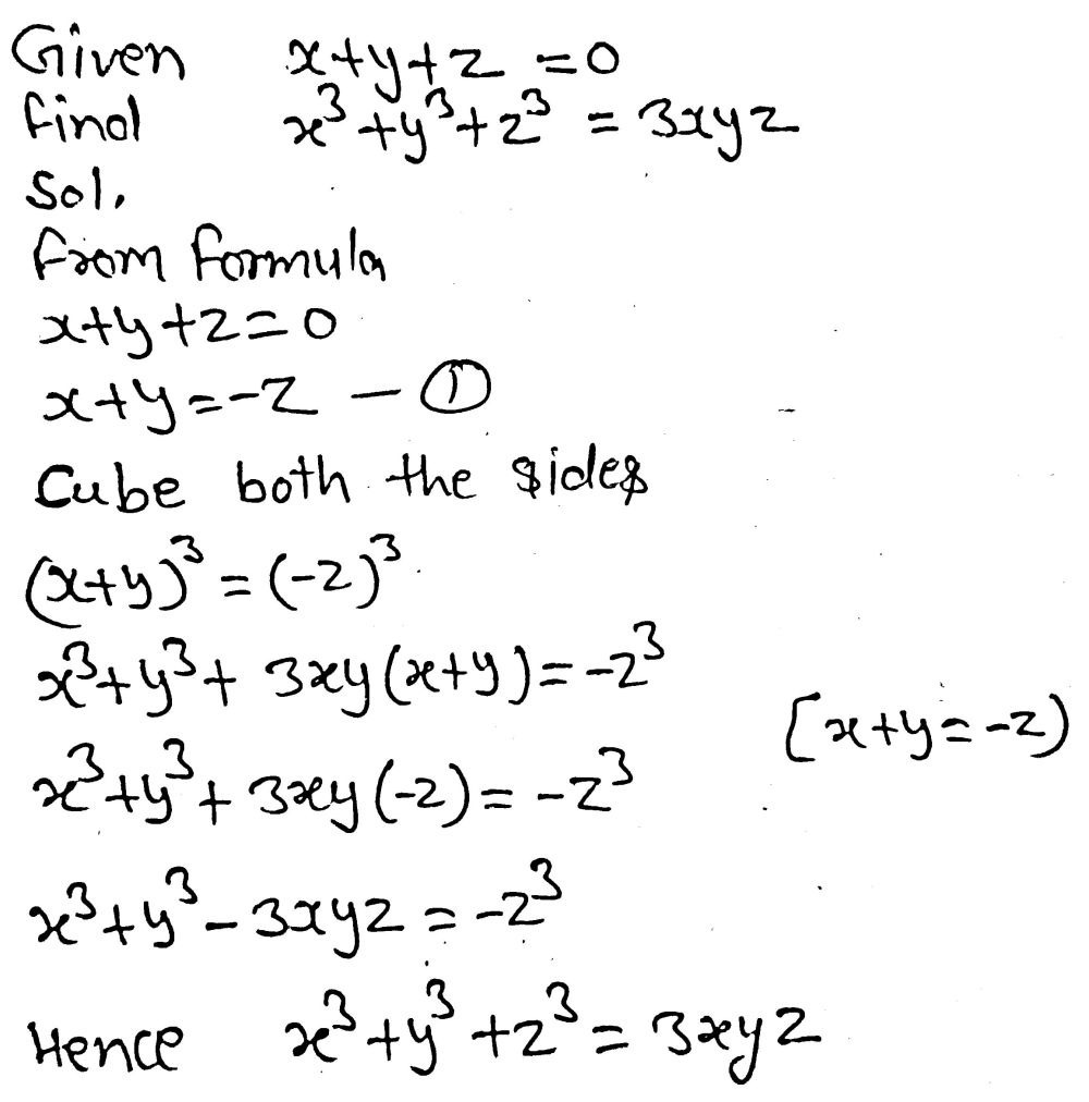 12 If X Y Z 0 Show X3 Y3 Z3 3 X Y Z Gauthmath 12 If X Y Z 0 Show X3 Y3 Z3 3 X Y Z Gauthmath