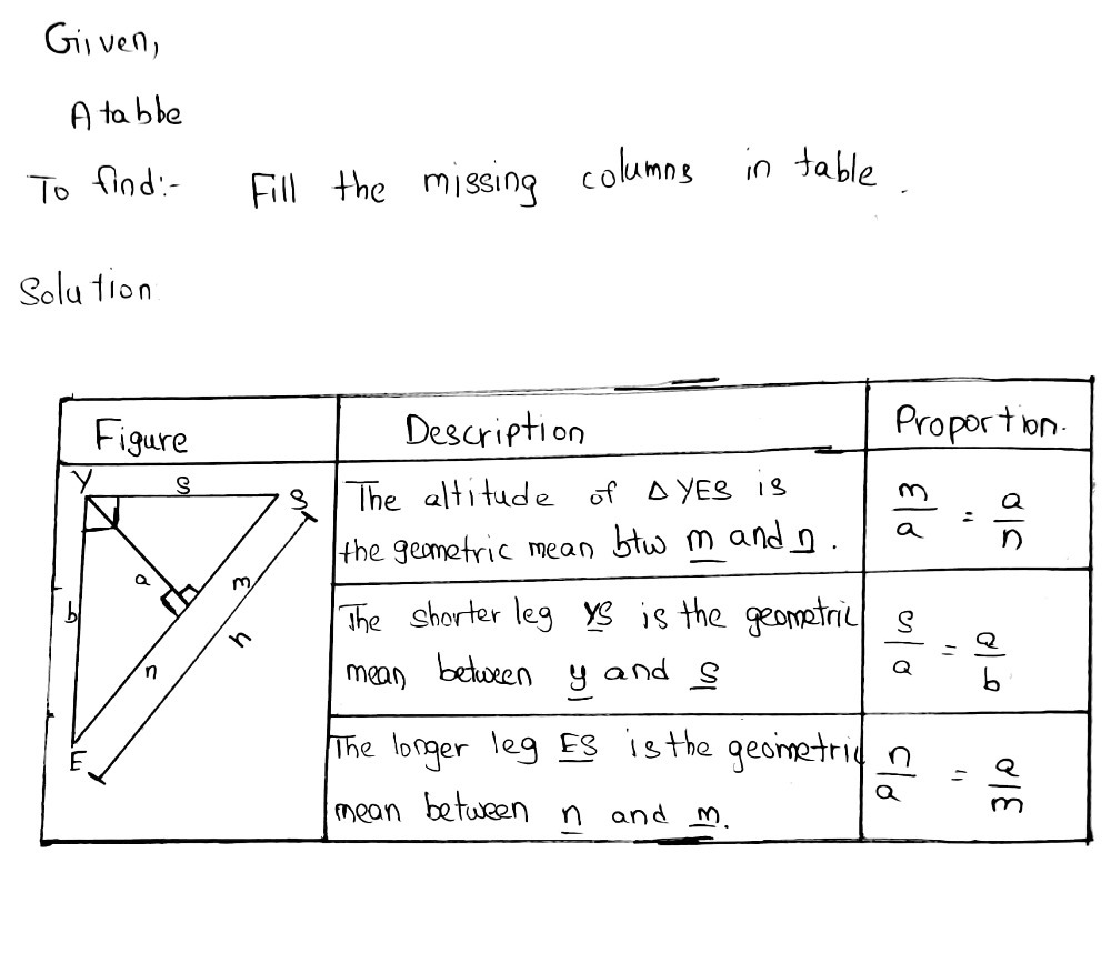 Quiz On Right Triangle Similarity Theorem Fill In - Gauthmath