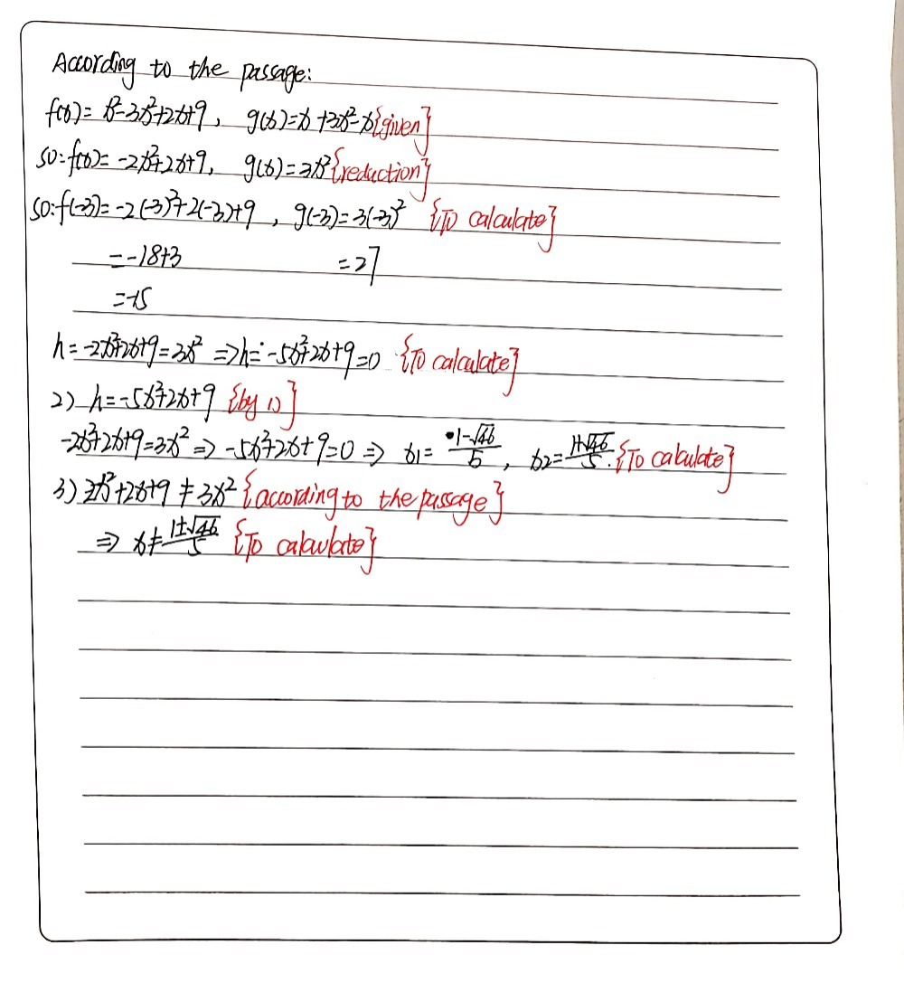 15 Let Fx X2 3x2 2x 9 And G X X 3x2 X And Let Hx F Gauthmath