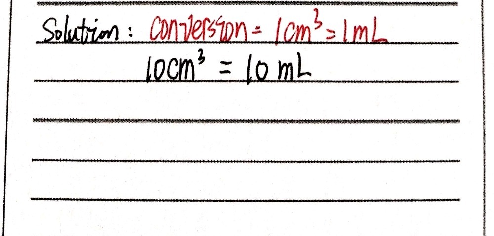 Convertthe Following 1 10 Cm3 To Ml Gauthmath Convertthe Following 1 10 Cm3 To Ml Gauthmath