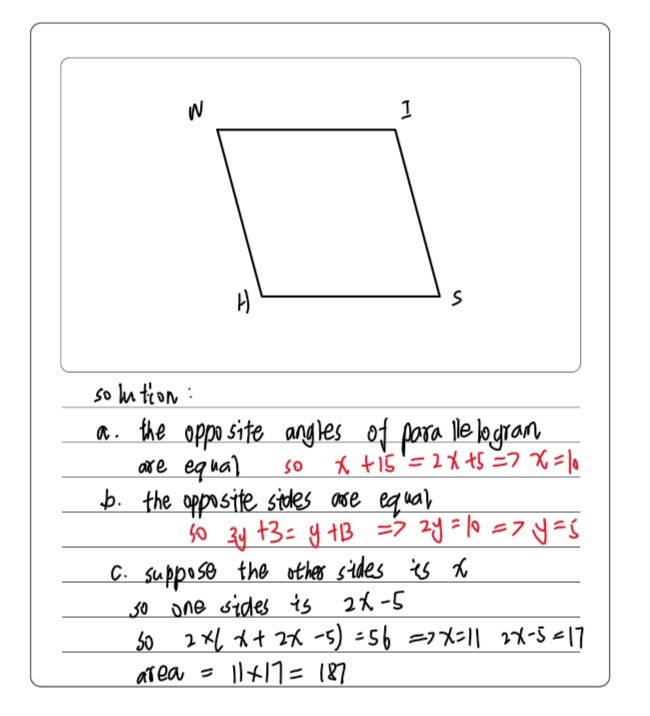 1 Given Quadrilateral Wish Is A Parallelogram Gauthmath