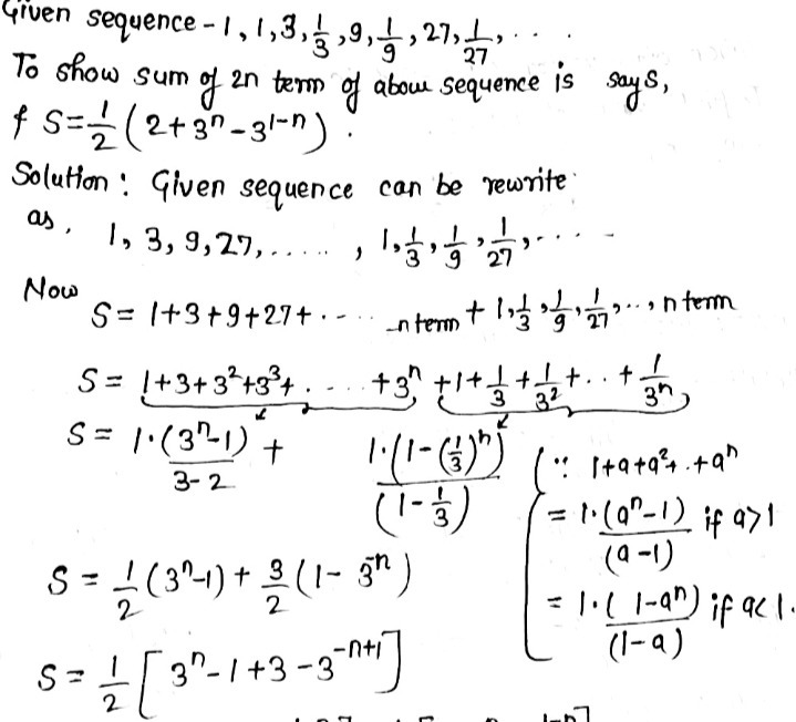 Which Formula Can Be Used To Describe The Sequence Gauthmath