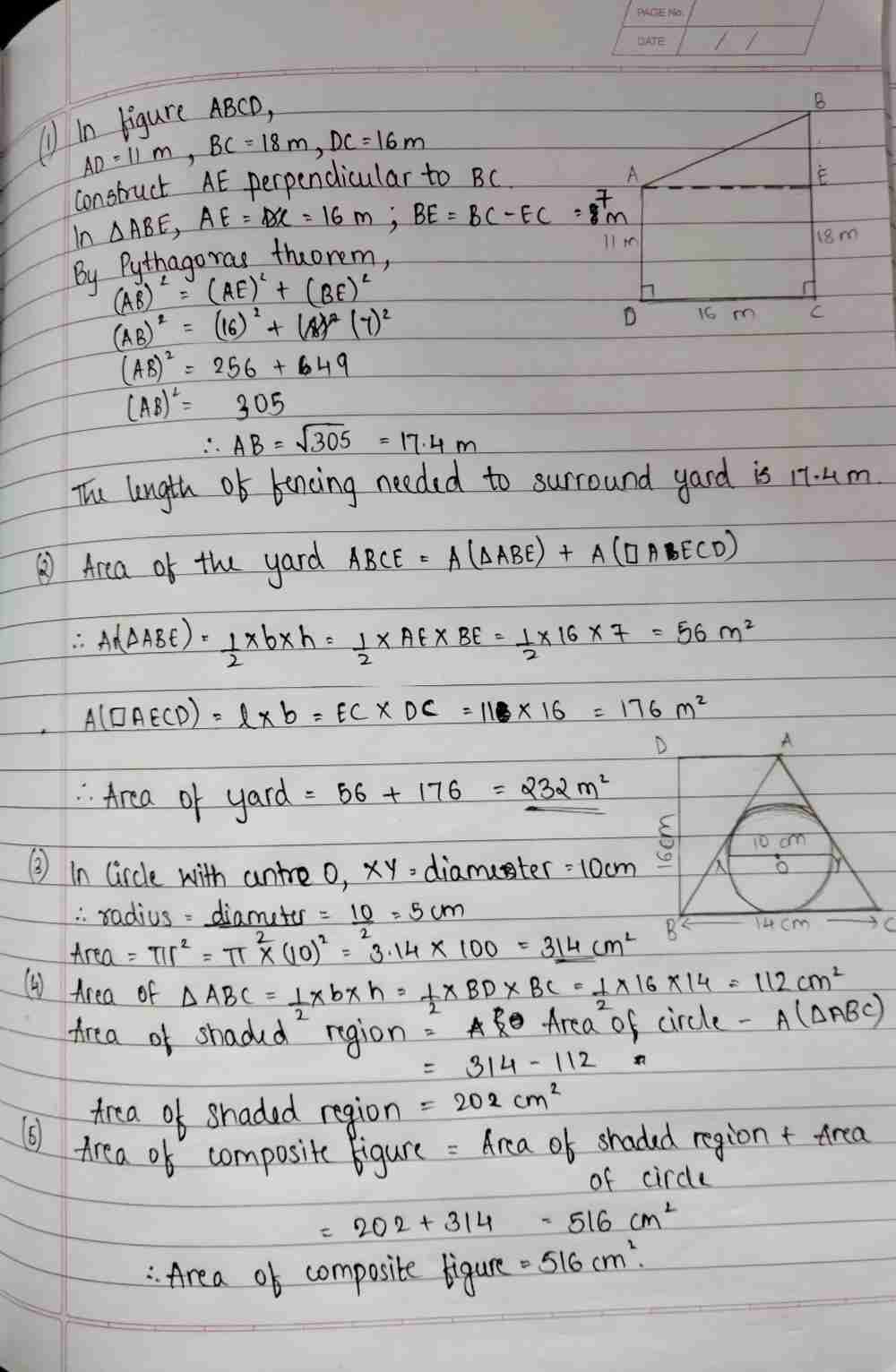 Activity 4 Directions Find The Area Of The Given Gauthmath