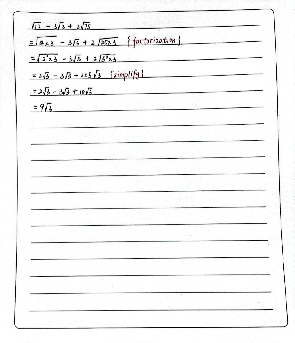 Square Root Of 12 3 Square Root Of 3 2 Square R Gauthmath Square Root Of 12 3 Square Root Of 3 2 Square R Gauthmath