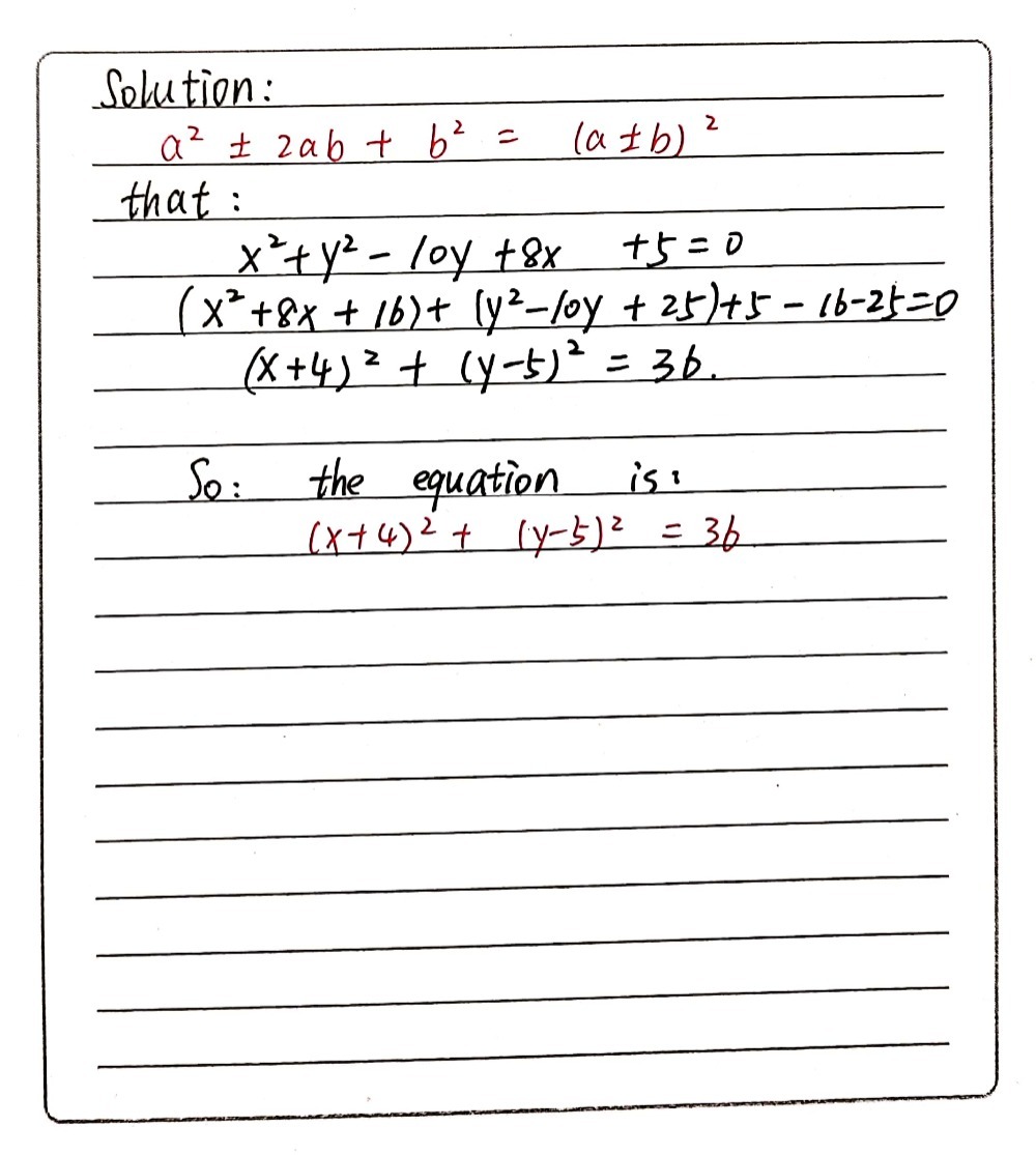 Y R X2 Y2 10y 8x 5 0 Gauthmath Y R X2 Y2 10y 8x 5 0 Gauthmath