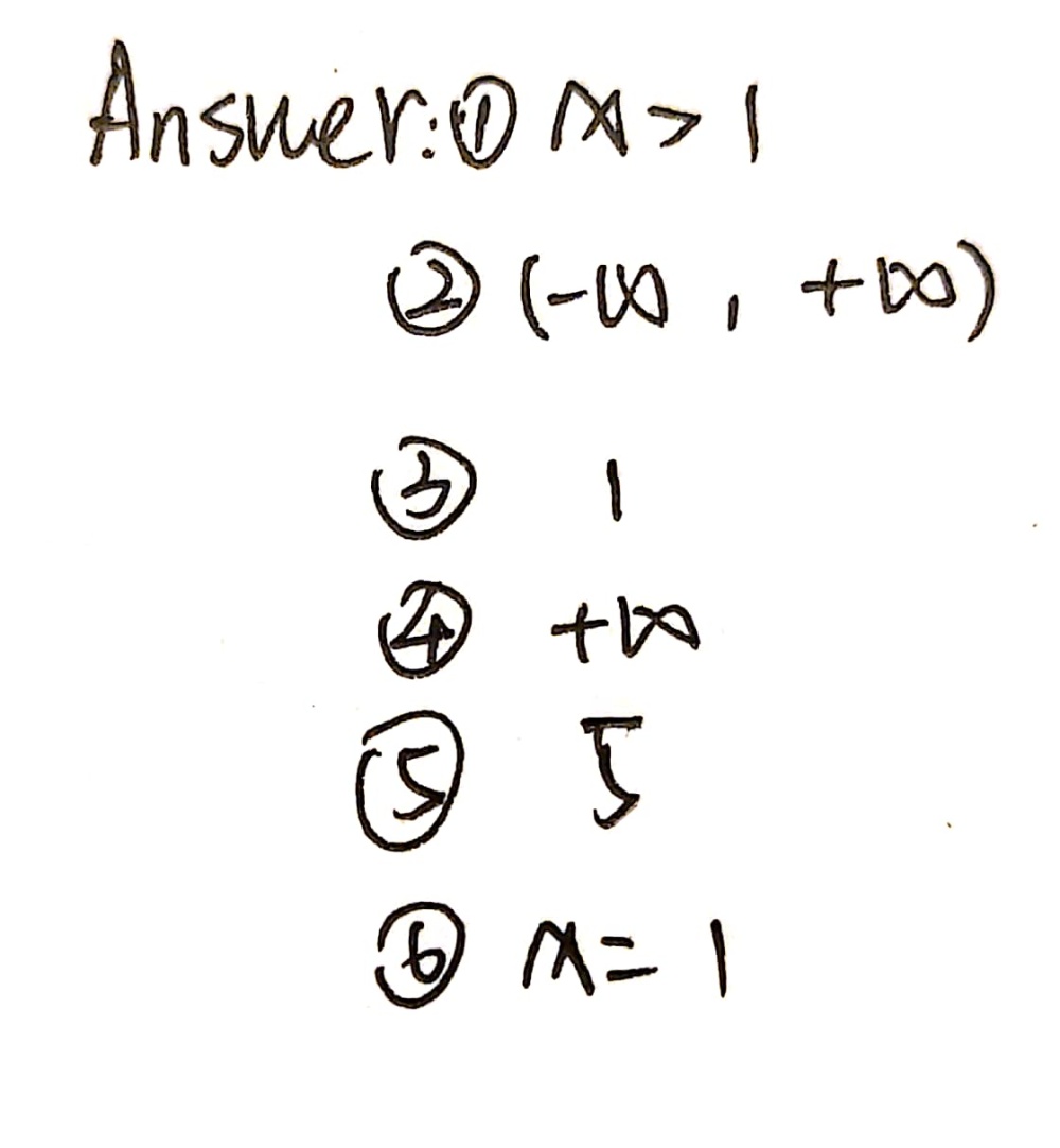 7 Fx Log 1x 1 1domain Range End Behavlor As Gauthmath