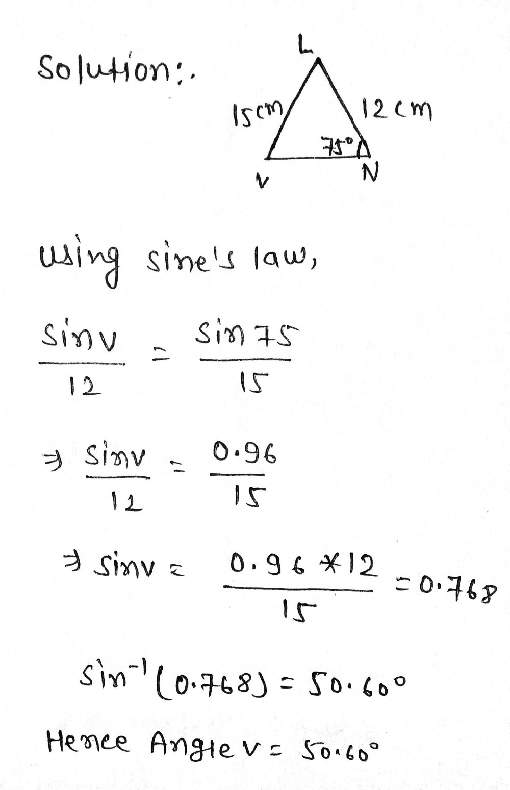 D Lvn Is A Non Right Triangle If Lv 1 Point Meas Gauthmath