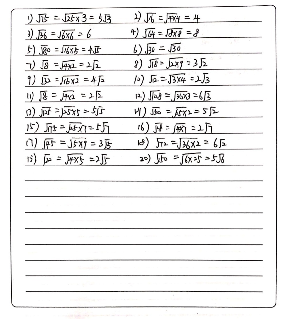 Geometry G Name_ Simplifying Radicals Worksheet I - Gauthmath Inside Simplify Square Root Worksheet