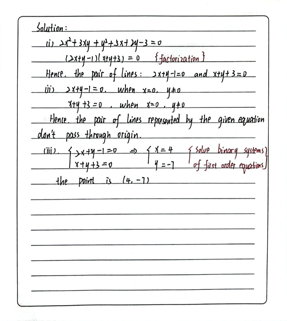 21 A The Single Equation Of Pair Of Lines Is Gauthmath