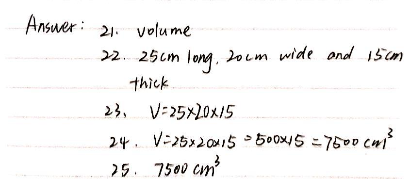 A Rectangular Block Of Wood Is 25 Cm Long Cm W Gauthmath