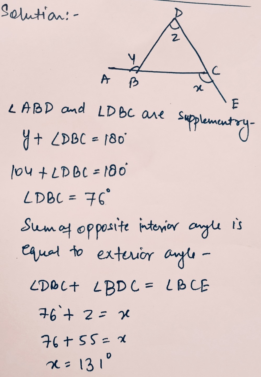A B C Lie On A Straight Line D C E Lie On Gauthmath